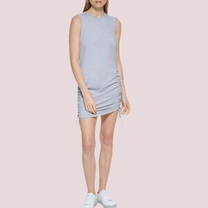 NWT Calvin Klein Women's Jersey Dress, Pearl Heather Grey -‎ P-Large